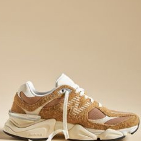 New Balance Shoes - New Balance Tan and Cream Women's Sneakers